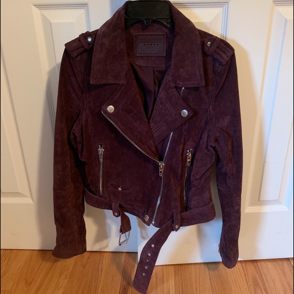 BLANK NYC suede moto jacket